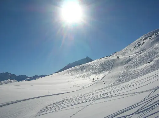 Stock photo: winter landscape in the Alps