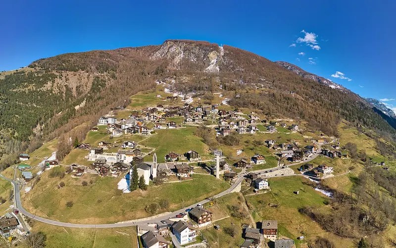 Landschaft bei Visperterminen – Giw